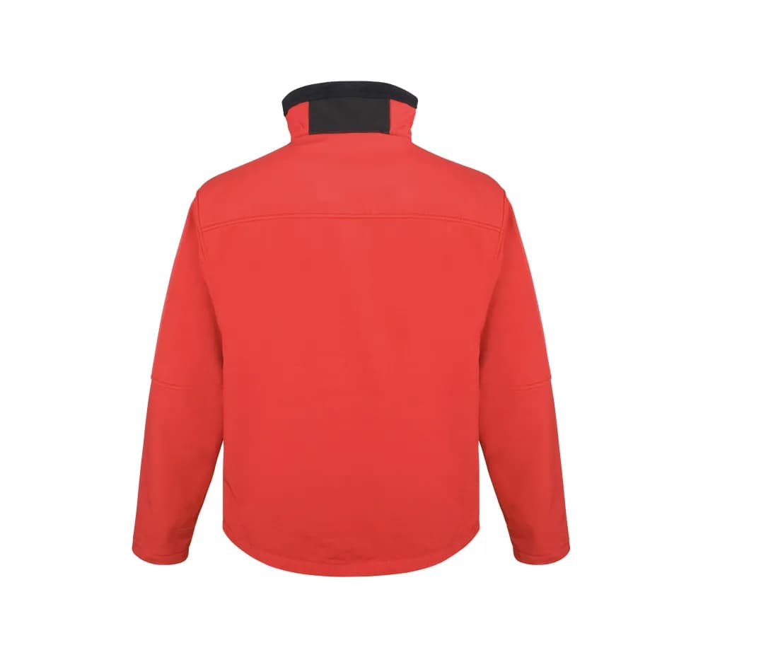 Softshelljacke «Activity» – Rot / Schwarz – Rückansicht