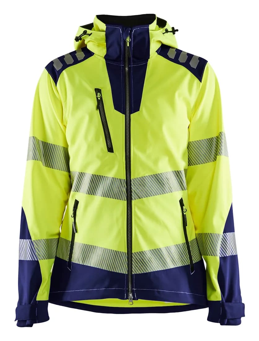 Damen High Vis Softshell Jacke
