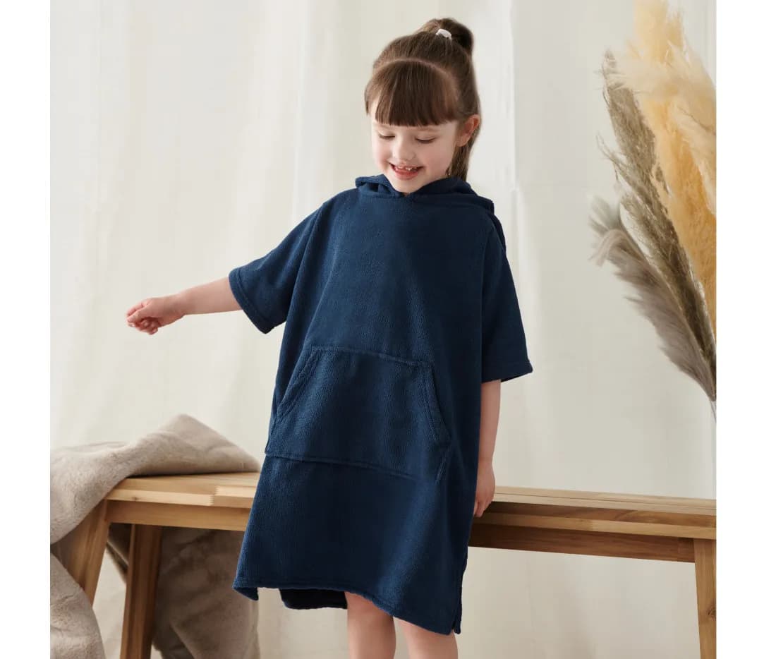 Kids' Towelling Poncho