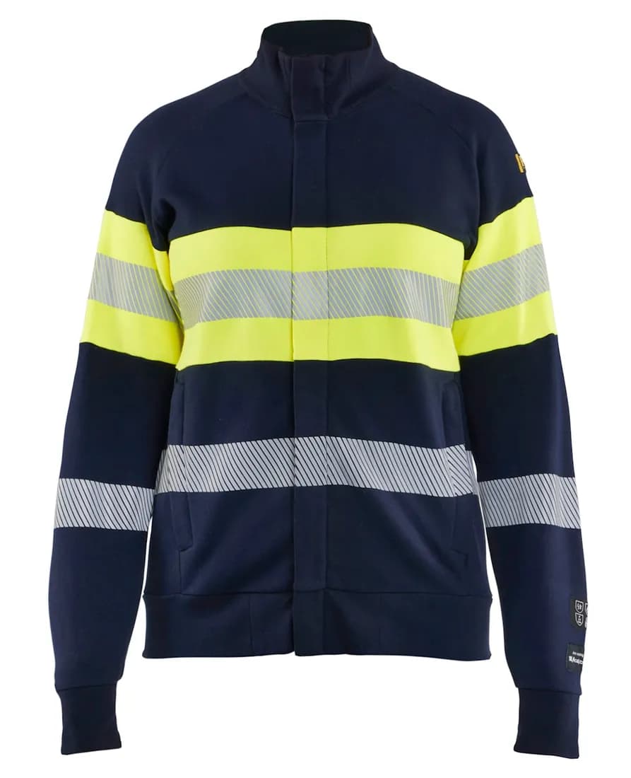 Damen High Vis Multinorm Sweatjacke Inhärent