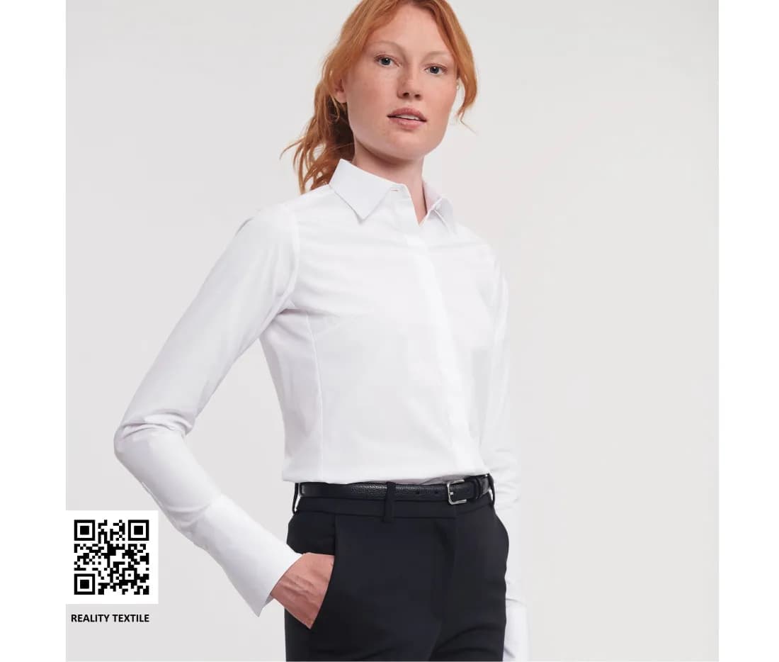 Ladies' Long Sleeve Fitted Ultimate Stretch Shirt