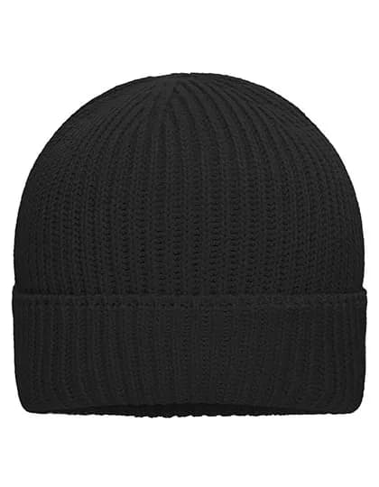 Bio Cotton Winter Beanie – Schwarz