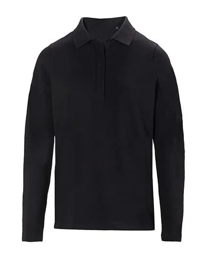 Women’s Long Sleeve Polo Shirt Owen – Noir