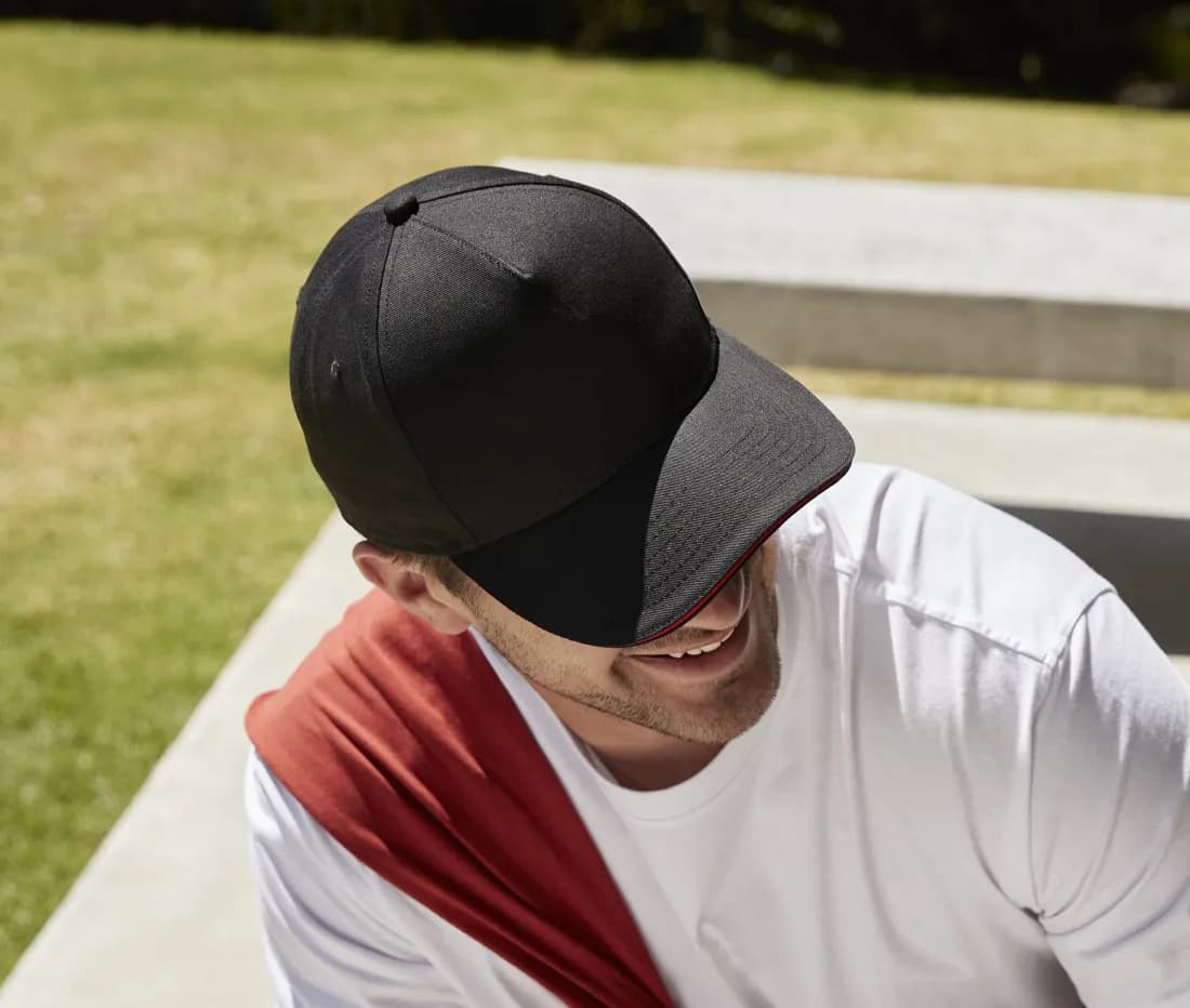 Earthaware® Classic Organic Cotton 5 Panel Cap – Sandwich Peak