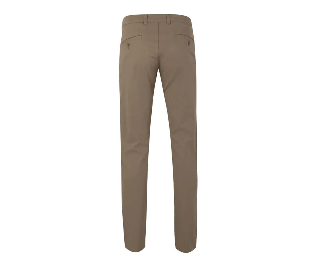 Pantalon chino stretch – Beige – vue de dos