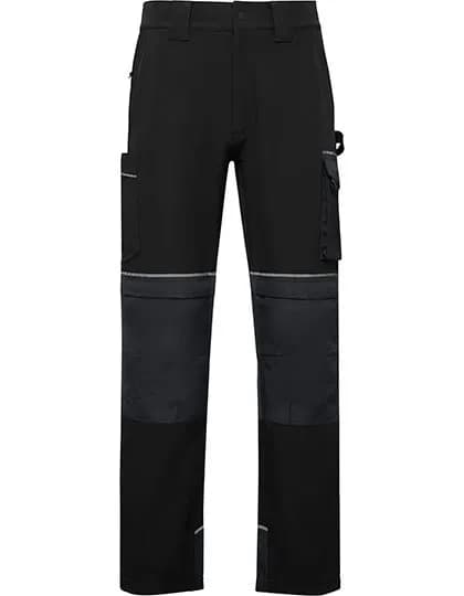 Multi-pocket Stretch Work Trousers Wall – Schwarz