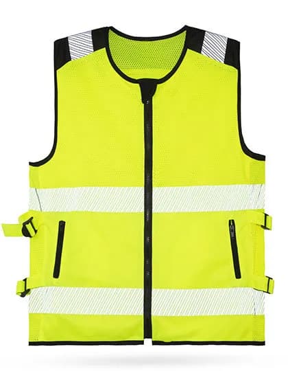 Hi-Vis Mesh Motorcycle Safety Vest «Naxos» – Jaune