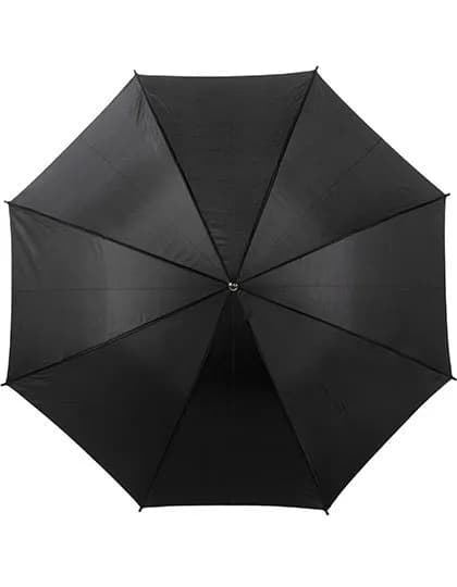 Automatic Umbrella With Wooden Handle – Schwarz