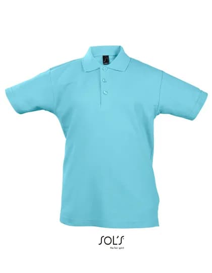 Kids’ Summer Polo II – Turquoise