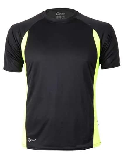 Racer Tech Tee – Schwarz / Gelb