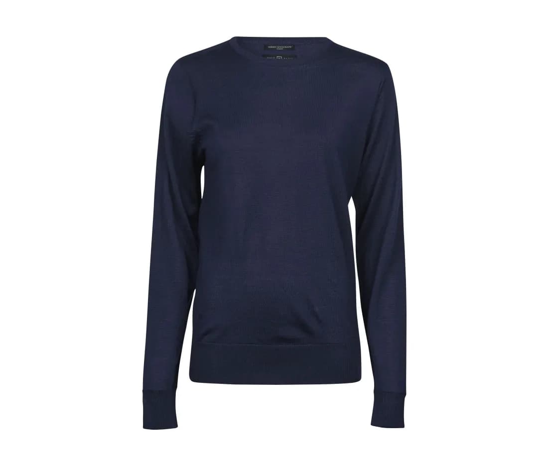 Damen Rundhalspullover – Marine