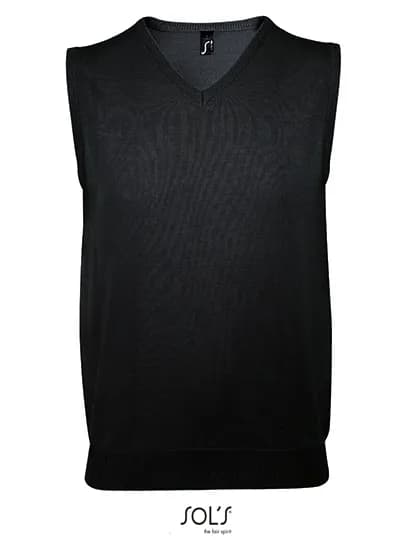 Unisex Sleeveless Sweater Gentlemen – Schwarz