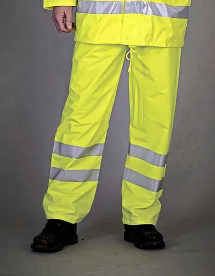 Hi-Vis Soft Flex Breathable Rain Trousers – Jaune