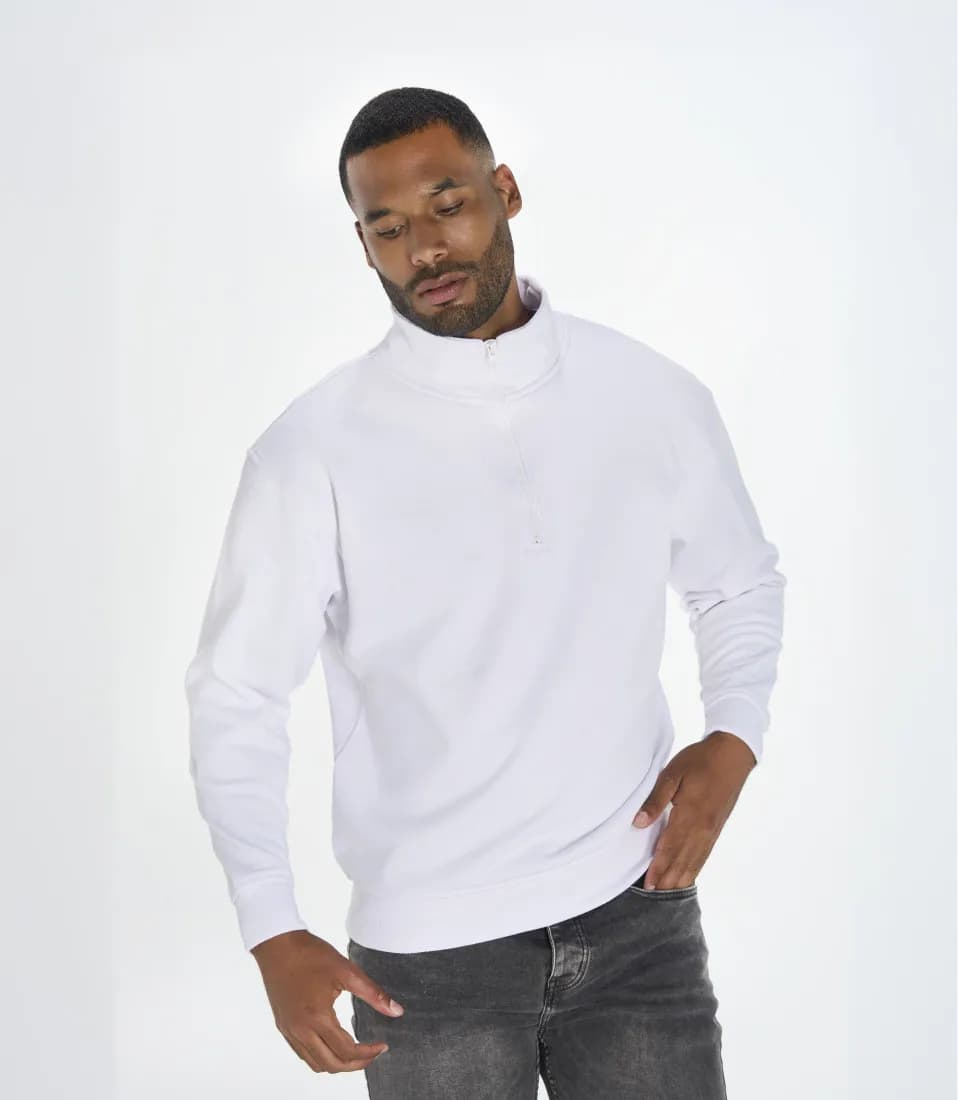 Half Zip Sweat Shirt