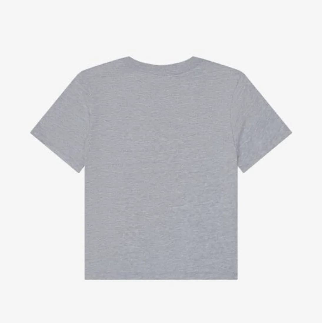 T-shirt boxy épais femme – Gris chiné – vue de dos