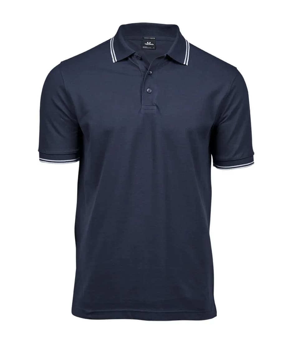 Luxury Stripe Stretch Polo