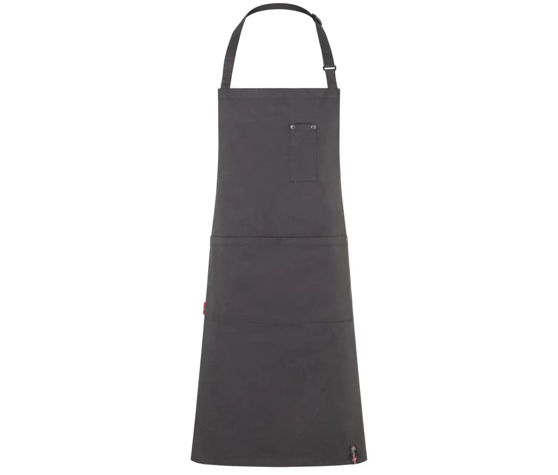 Latzschürze in Denim-Optik – Schwarz