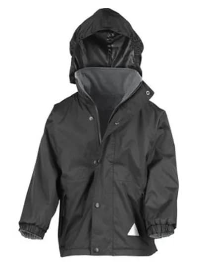 Youth Stormdri 6000 Recycled Coat – Schwarz / Grau