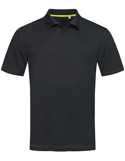 Mesh Polo – Schwarz