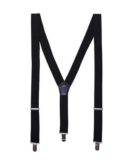 Clip On Trousers Braces/Suspenders – Schwarz