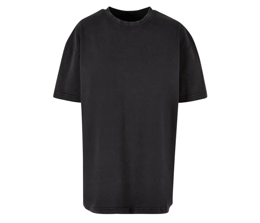 Damen Oversize-T-Shirt in Acid-Wash
