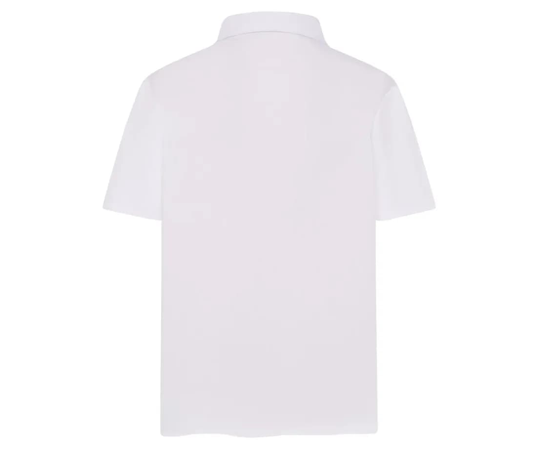Lady Casual & Business Ss Shirt Poplin – Weiss – Rückansicht