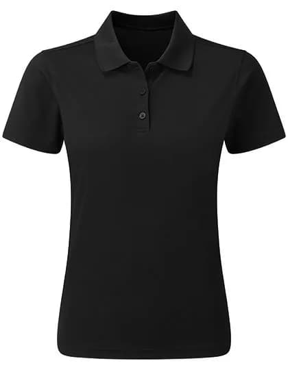 Women’s Spun-Dyed Sustainable Polo Shirt – Noir