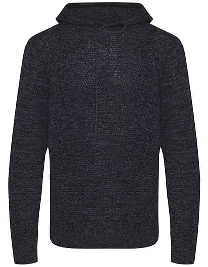 Iguazu Sustainable Knitted Hoodie – Anthrazit / Schwarz