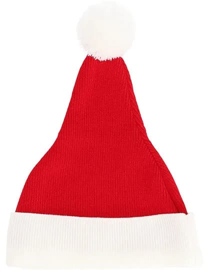 Christmas Knitted Hat – Rot / Weiss