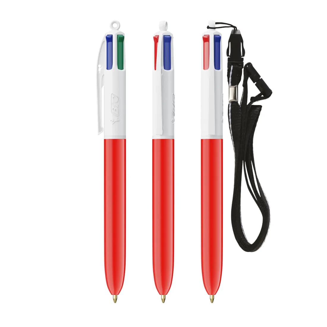 BIC® 4 Colours® Kugelschreiber mit Lanyard