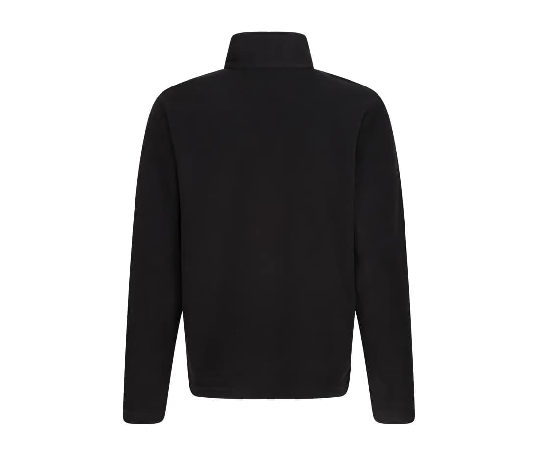 Micro Zip Neck Fleece – Schwarz – Rückansicht