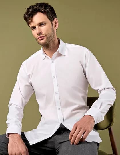 Men’s Slim Fit Business Shirt Long Sleeve