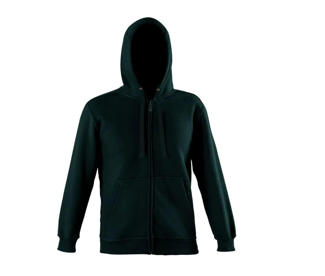 Hoodie mit Reissverschluss – Schwarz