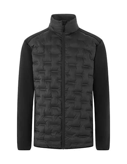 Men’s Fleece Hybrid Jacket – Schwarz