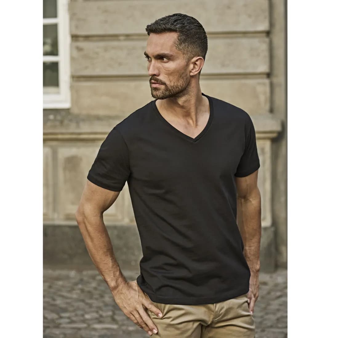 Fashion V-Neck Sof Tee