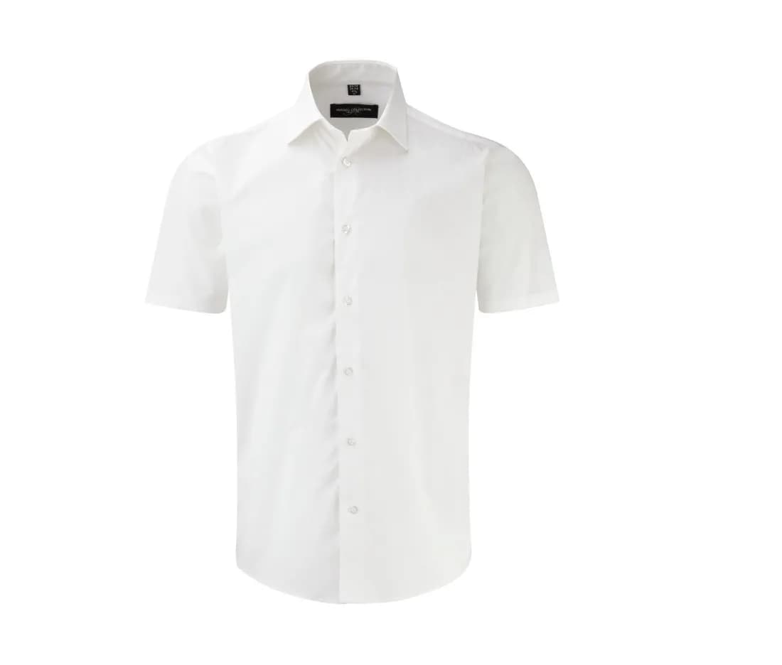 Chemise stretch cintrée manches courtes homme