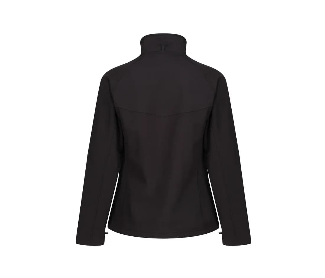 Damen Softshelljacke «Uproar» – Schwarz – Rückansicht