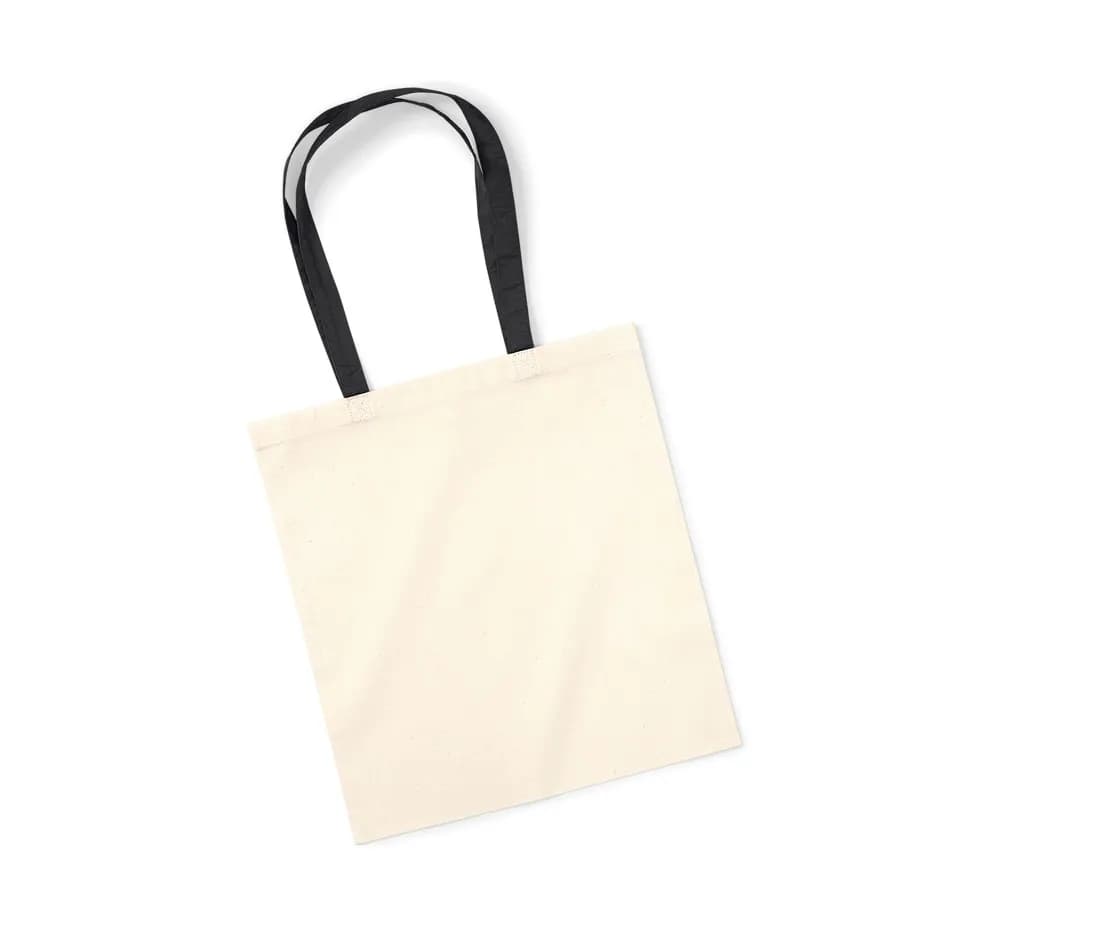 Sac shopping à anses contrastées