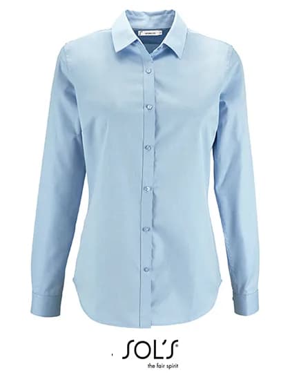 Women’s Herringbone Shirt Brody – Hellblau