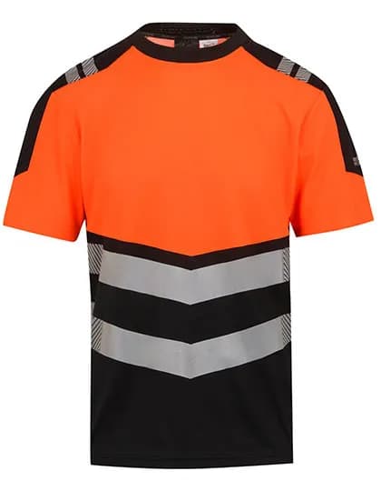 Hi-Vis X-Pro T-Shirt (Class 1) – Schwarz / Orange