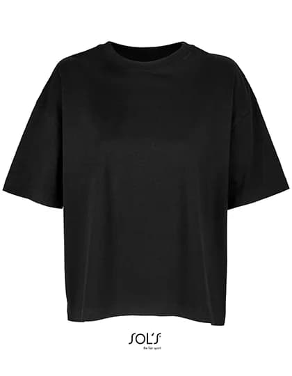 Women’s Boxy Oversized T-Shirt – Schwarz