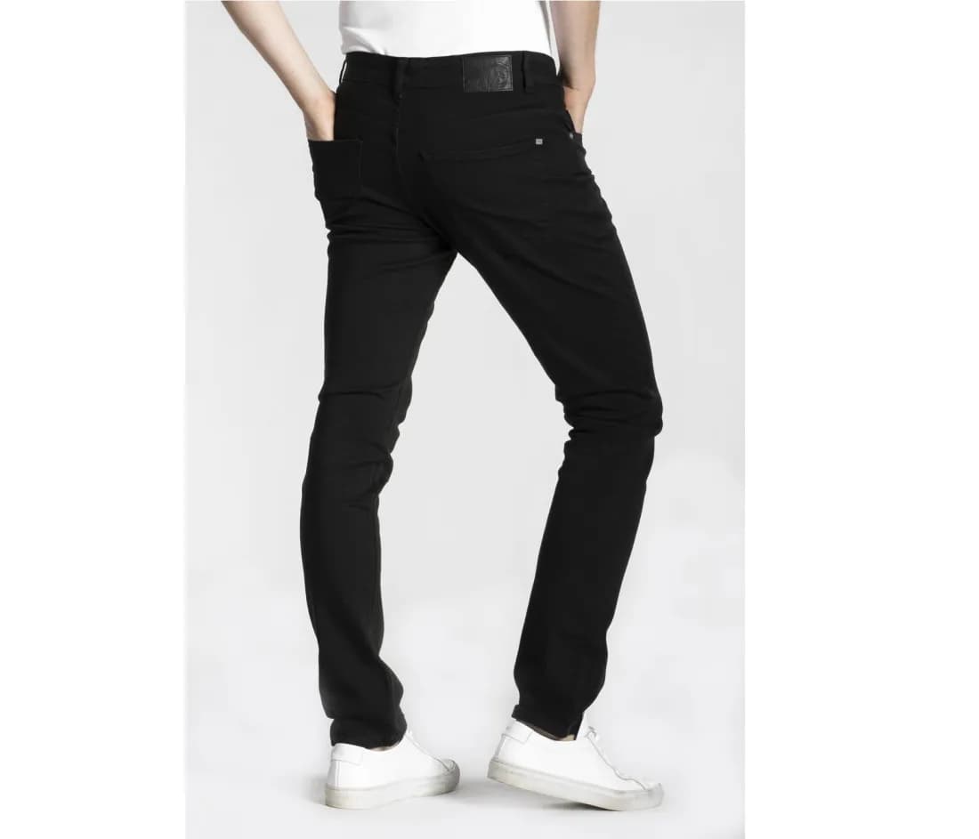 Jean stretch ajusté homme – Noir – vue de dos