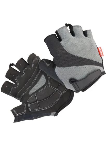 Unisex Bikewear Short Gloves – Grau / Schwarz