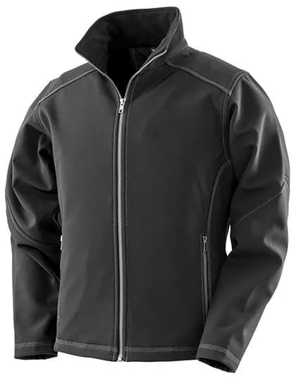 Women’s Treble Stitch Softshell Jacket – Schwarz