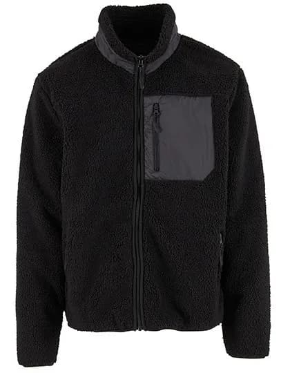 Bonded Sherpa Jacket – Schwarz