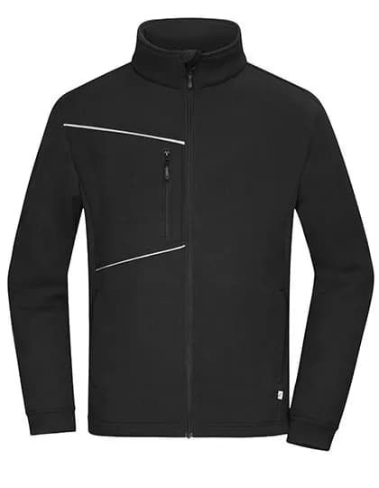 Fleece Jacket - Corduroy Look – Schwarz