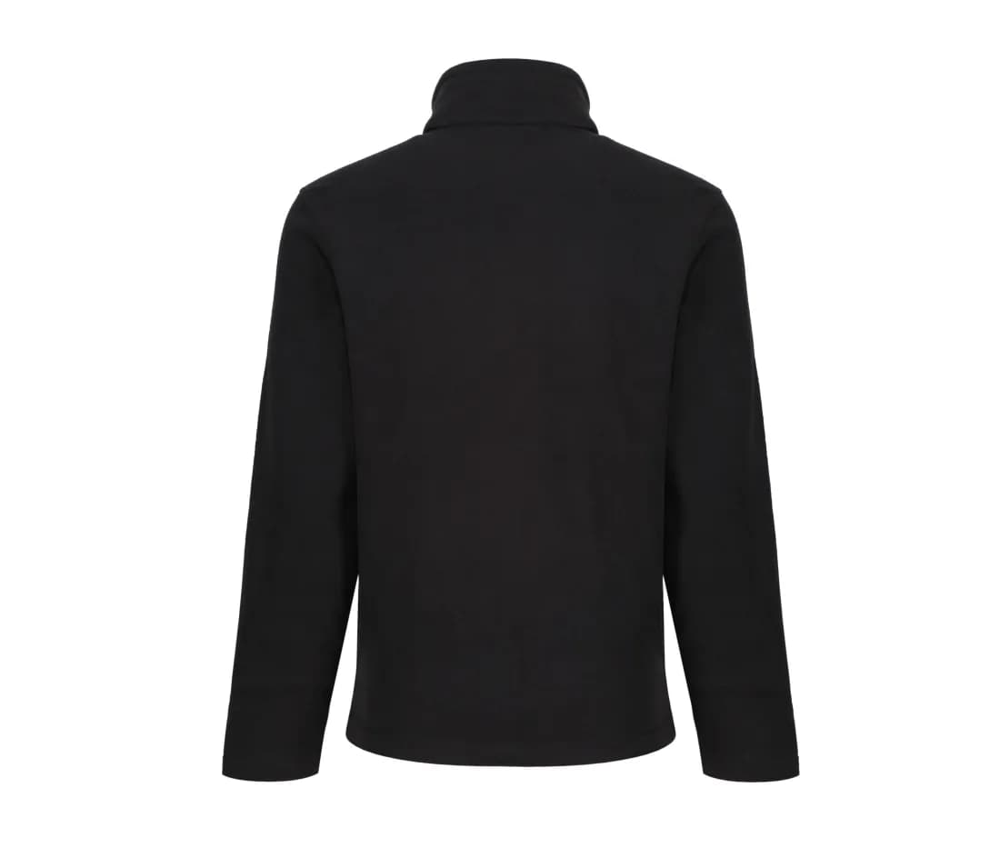 Micro Full Zip Fleece – Schwarz – Rückansicht