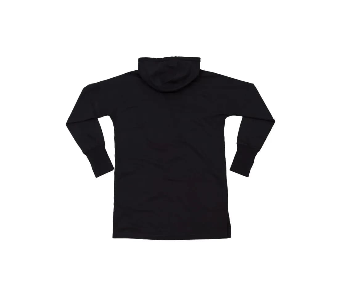 Robe sweat à capuche femme – Noir – vue de dos
