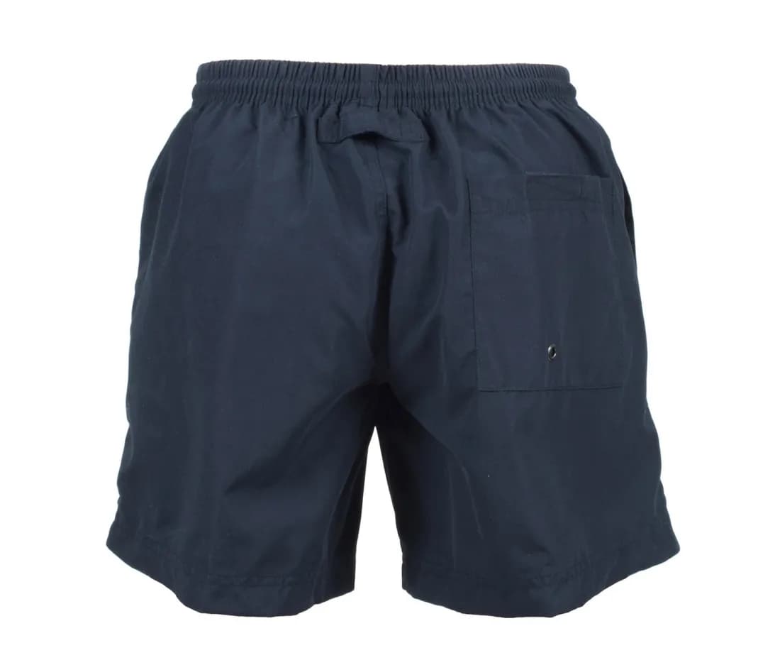 Short de sport à devant plat femme – Marine – vue de dos