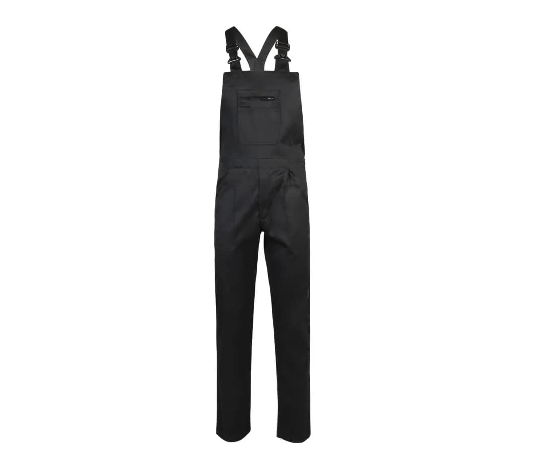 Arbeits-Latzhose – Unisex – Schwarz